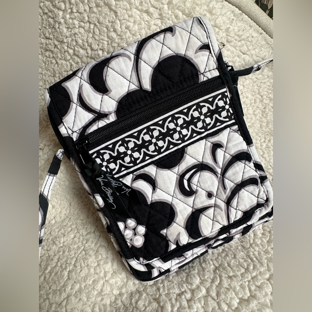 Vera Bradley Black and White Patterned Crossbody Bag - discontinued print
